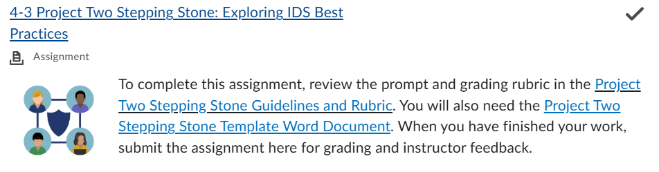 CYB 310 : 4-3 Project Two Stepping Stone: Exploring IDS Best Practices