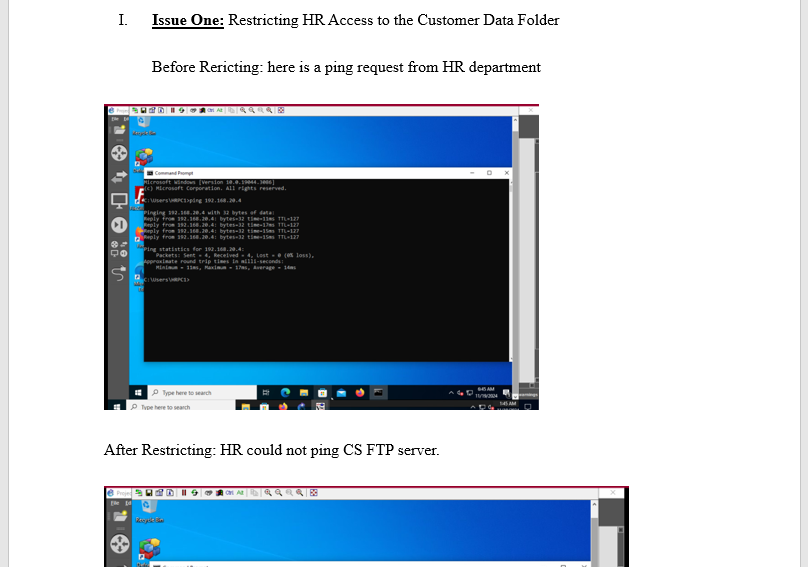 Answer to: CYB 310 | 3-3 Project One Stepping Stone : Network Troubleshooting Practice