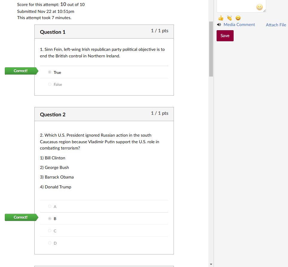 CJ 4440 Quiz #2: Week #6 | Score for this attempt: 10 out of 10